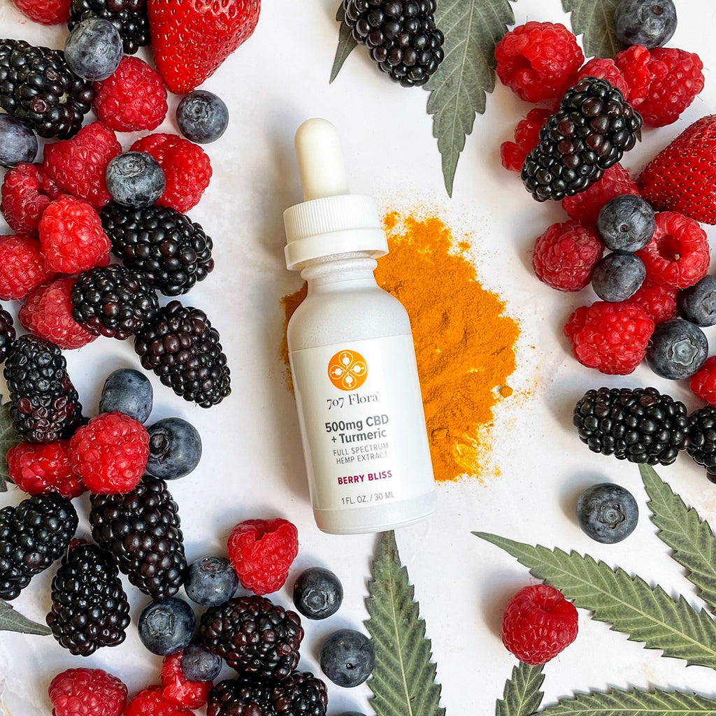 CBD + Turmeric Tincture - Berry Bliss 500mg
